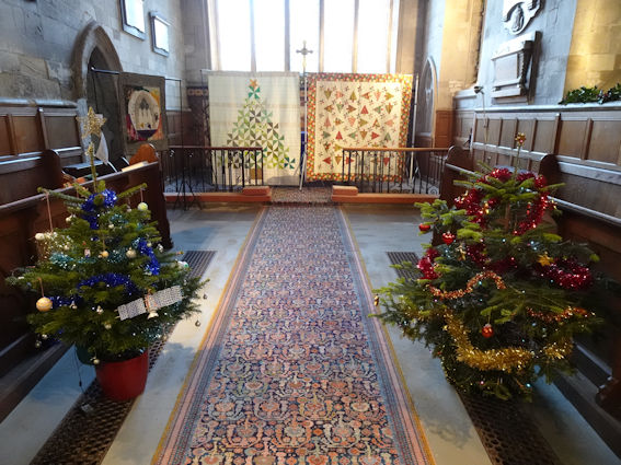 Christmas Tree Festival in the Parish Church. Photo: Andrew Roberts, 15 December 2023.