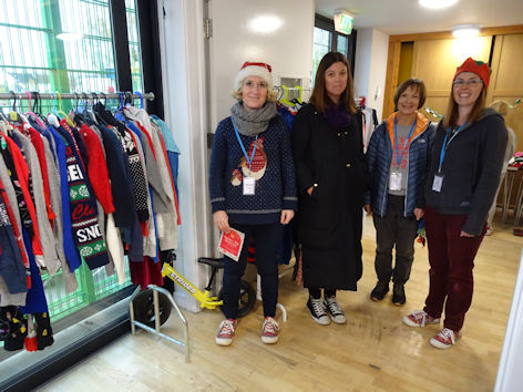 Trumpington Kids Clothes Hub at the Trumpington Pavilion Christmas Fair. Photo: Andrew Roberts, 4 December 2022.