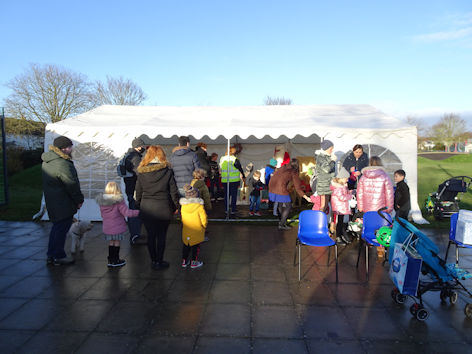Trumpington Winter Fair, Trumpington Pavilion. Photo: Andrew Roberts, 5 December 2021.