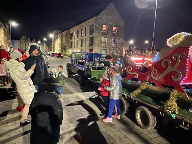 Santa on Tour en route, 3 December 2022.